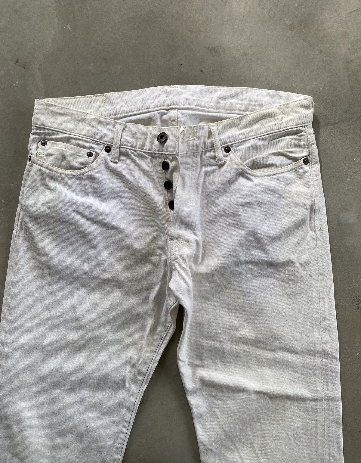 Japanese Brand × Vintage JAPAN BLUE WHITE SELVEDGE DENIM Size US 33 - 2 Thumbnail