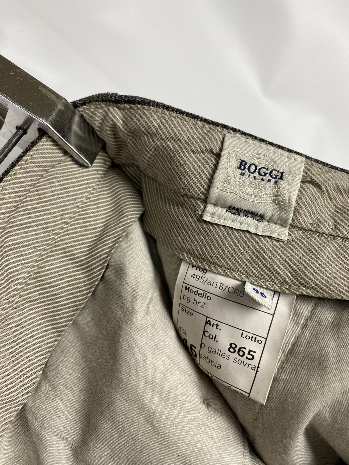 Boggi Boggi Milano Plaid Chino Pants Cotton Viscose size 46 Size US 30 / EU 46 - 10 Thumbnail