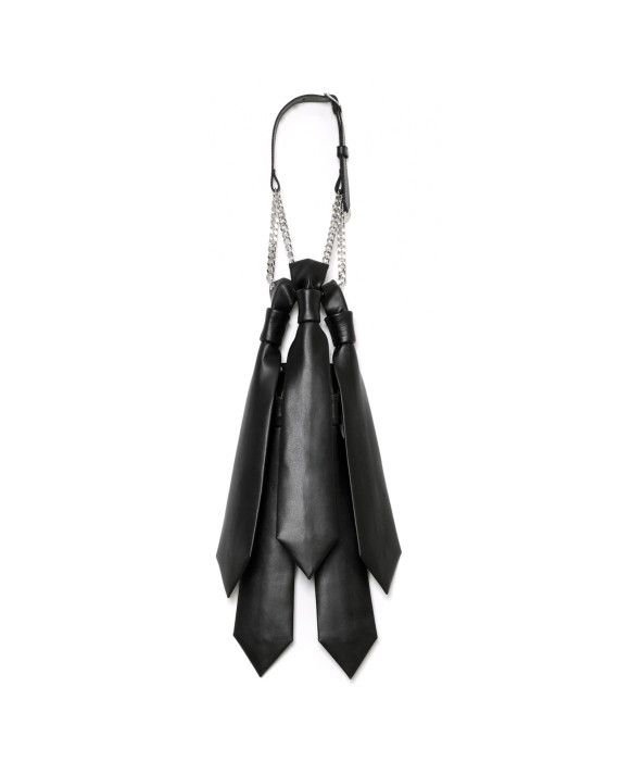 Noir Kei Ninomiya Noir Kei Ninomiya - Leather Multiple Necktie necklace black Size ONE SIZE - 1 Thumbnail