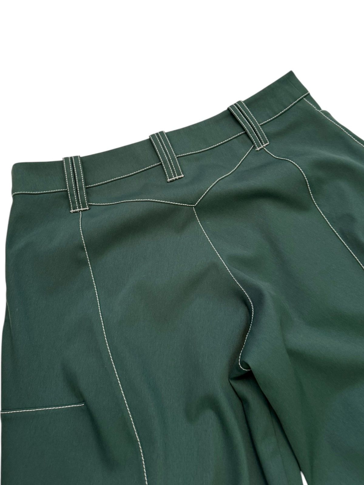 Kiko Kostadinov SS23 Angled Baggy Green Trouser Pant Size 27" / US 4 / IT 40 - 11 Thumbnail