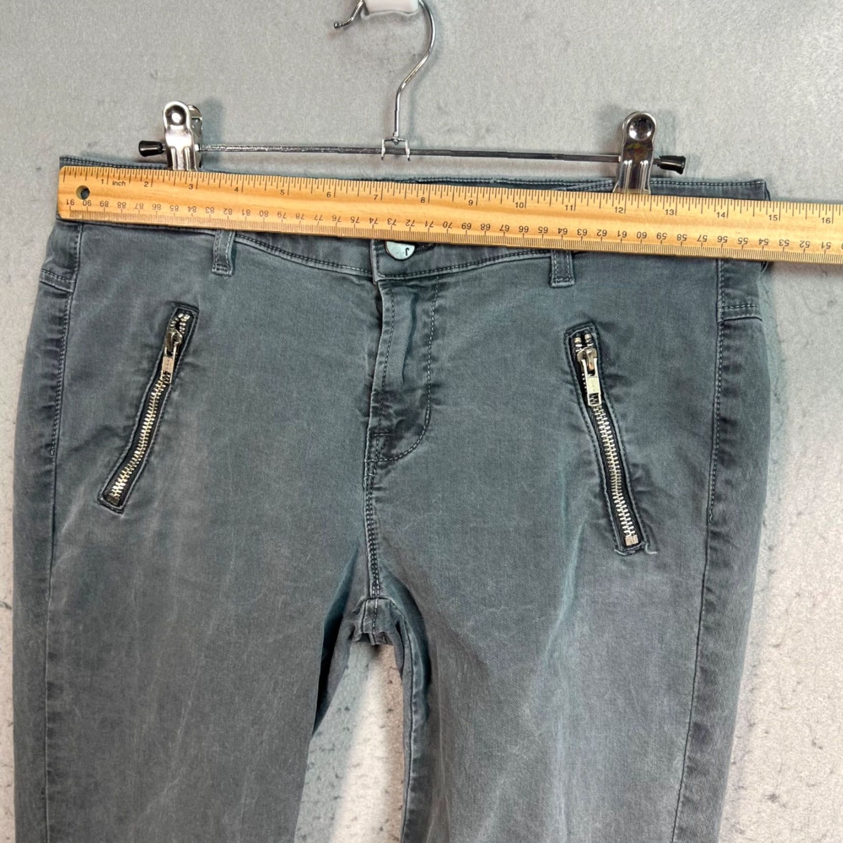 J Brand J Brand Jeans Skinny Denim Zip Details Womens Size 29 Gray Moto Stretch Slim 5-Pocket Casual Vintage No Mens Womens Girls Size 29" - 7 Thumbnail