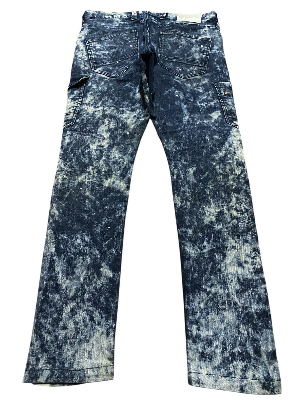 Japanese Brand Vintage Japanese Brand Jawin Paint Splatter Slim Jeans Size US 34 / EU 50 - 2 Thumbnail