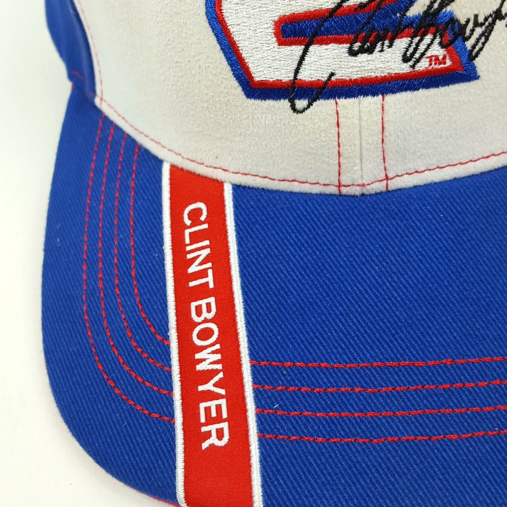 Timberland Timberland Pro Racing Clint Bowyer NASCAR Snapback Hat Baseball Cap Blue Vintage 90s Retro Embroidered Adjustable Mens Baseball Cap Size ONE SIZE - 5 Thumbnail