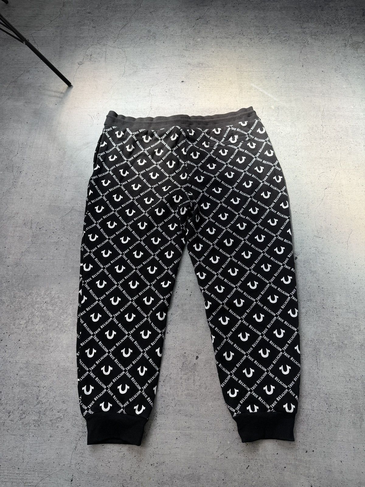 Japanese Brand True Religion pants Joggers baggy Parachute monogram Size US 38 / EU 54 - 3 Thumbnail