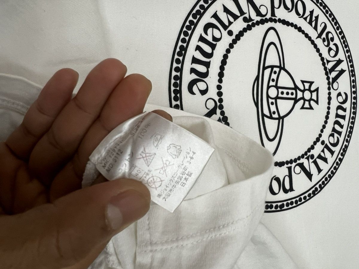 Vivienne Westwood Vintage Vivienne Westwood Orb Logo T-Shirt White Size 46 Size US M / EU 48-50 / 2 - 5 Thumbnail