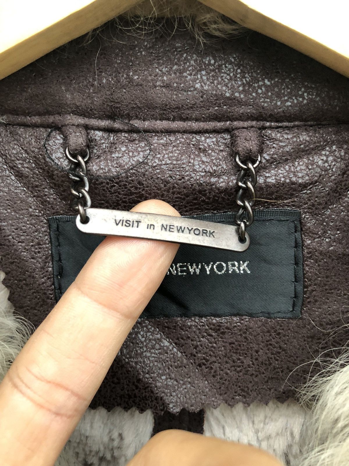 Japanese Brand VISIT in NEWYORK Suede Faux Leather Fur Style Jacket UNISEX Size US S / EU 44-46 / 1 - 9 Thumbnail