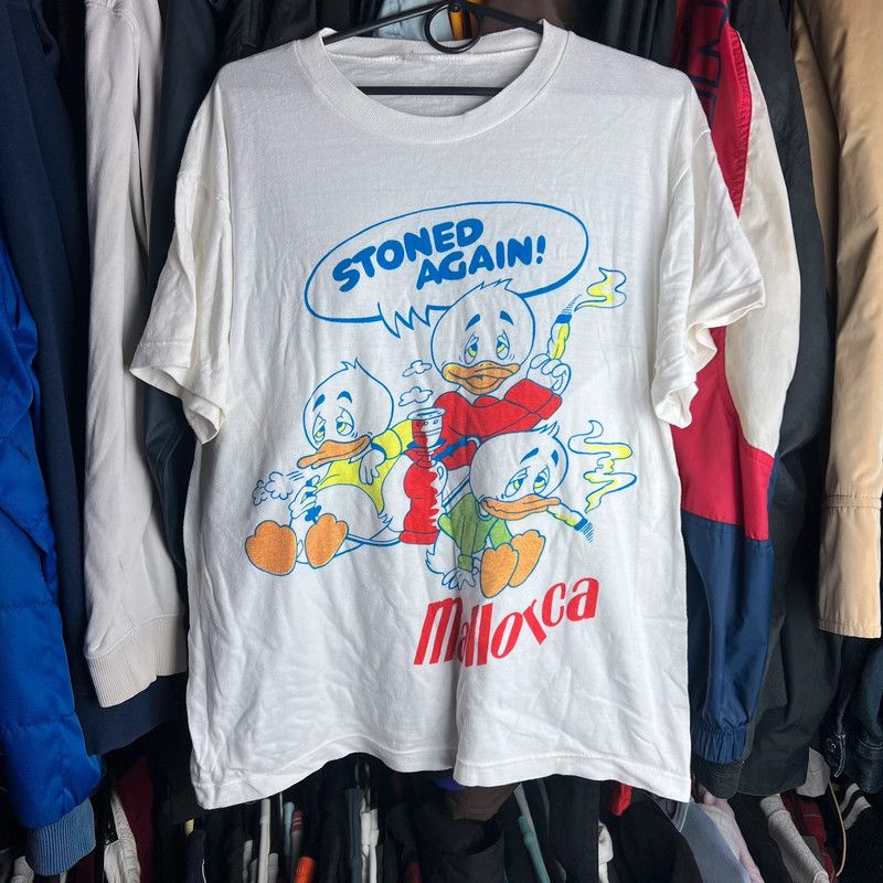 NHL tshirt stoned again Mallorca vintage rare grail M Size US M / EU 48-50 / 2 - 1 Thumbnail