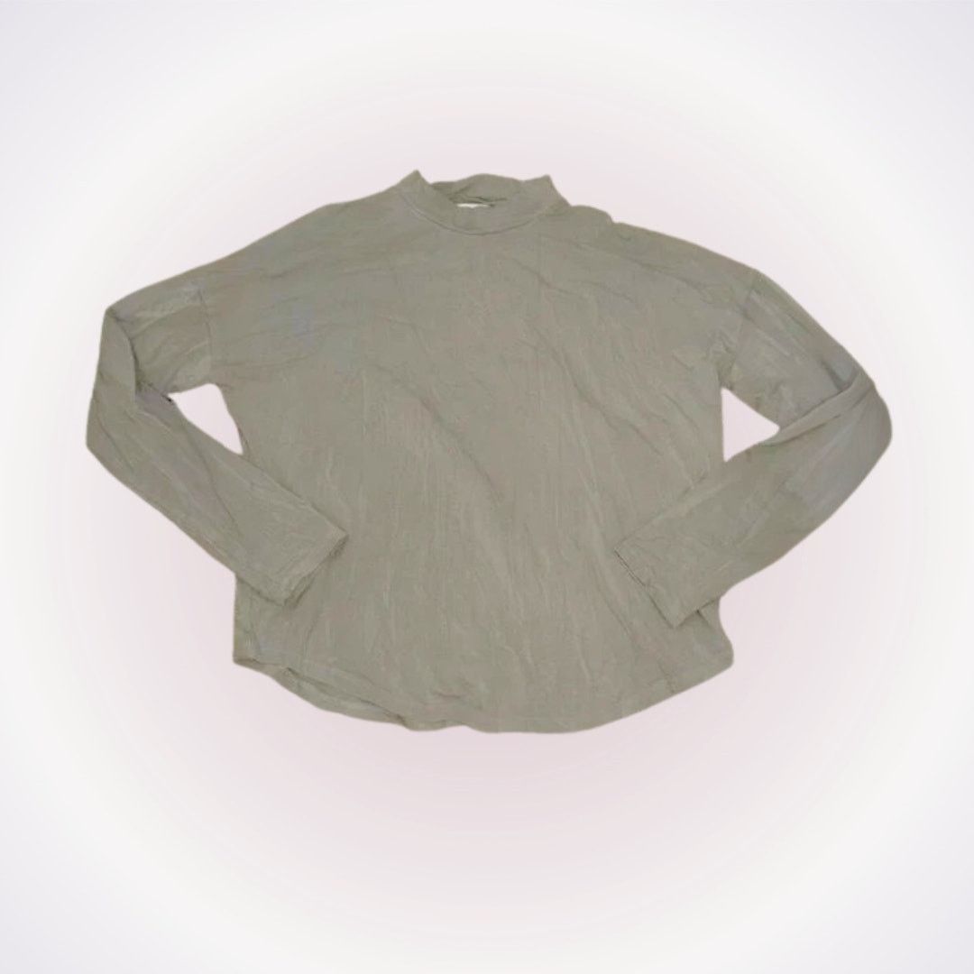Madewell Madewell Long Sleeve Mock Neck Tatiana Top | Sz S Size S / US 4 / IT 40 - 1 Thumbnail