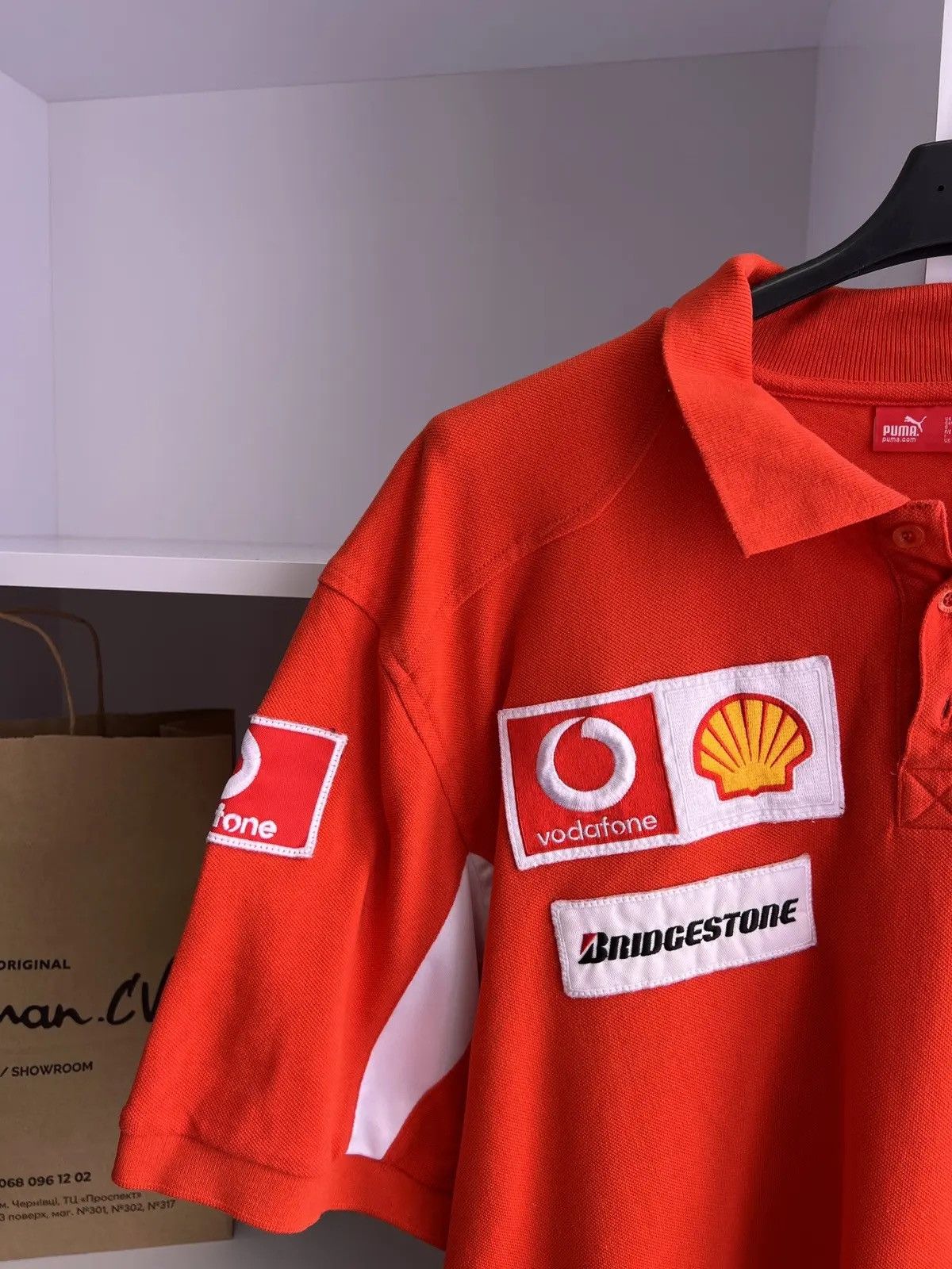 Ferrari × Puma × Vintage Vintage Puma Ferrari Racing Polo t-shirt Size US XXL / EU 58 / 5 - 6 Thumbnail