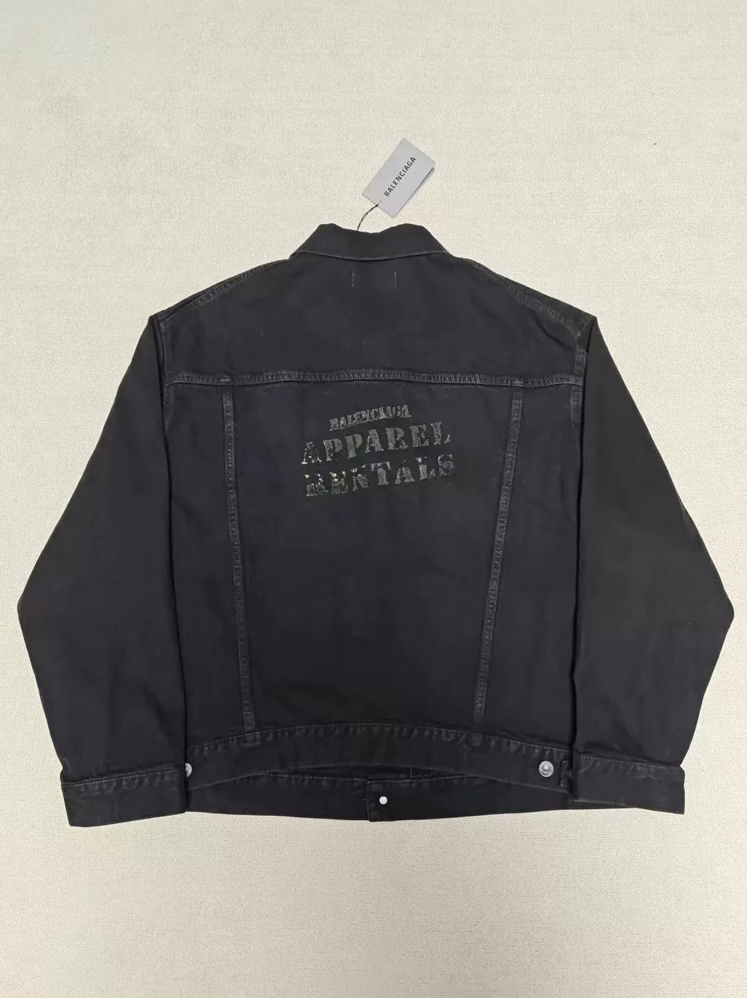 Balenciaga Balenciaga Distressed Black Denim Jacket Size US S / EU 44-46 / 1 - 1 Thumbnail