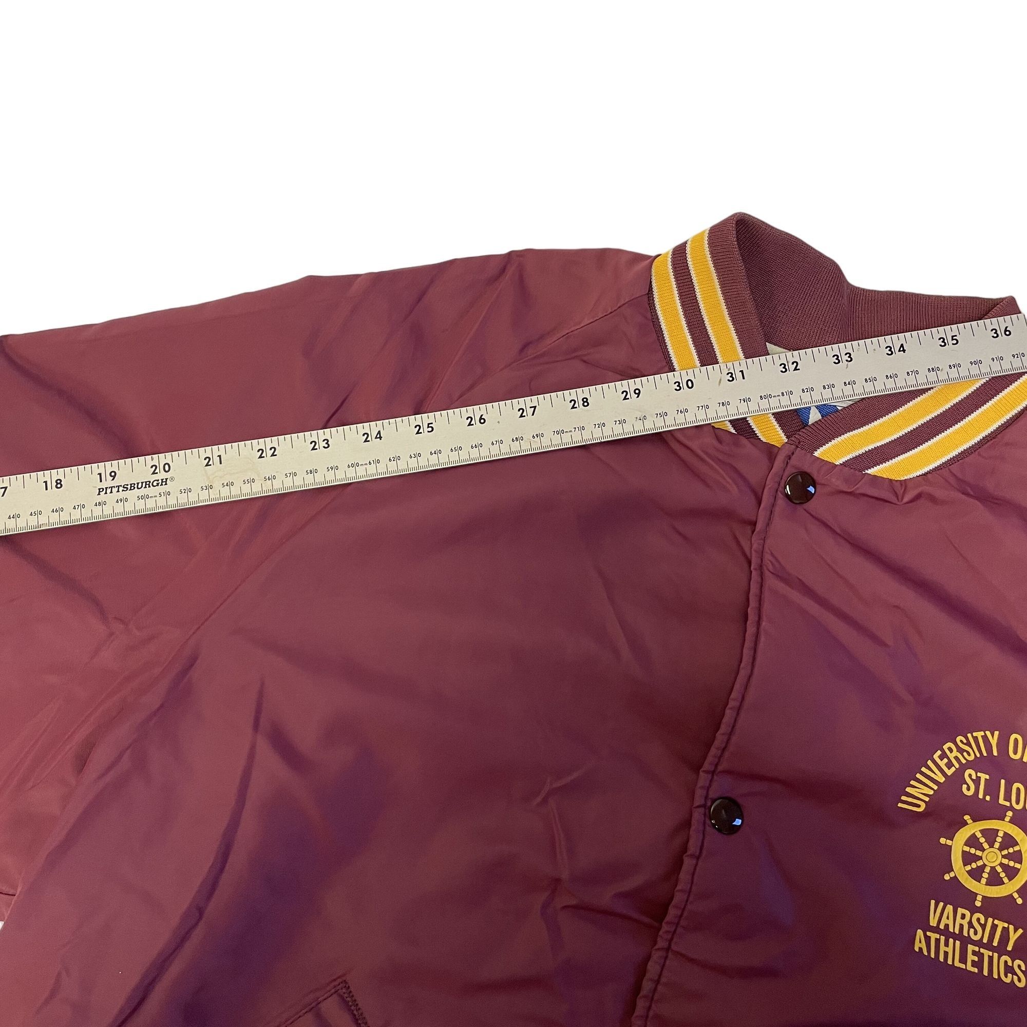 Dunbrooke Vtg Dunbrooke USA Maroon Nylon UM University Missouri jacket Size US XL / EU 56 / 4 - 6 Thumbnail