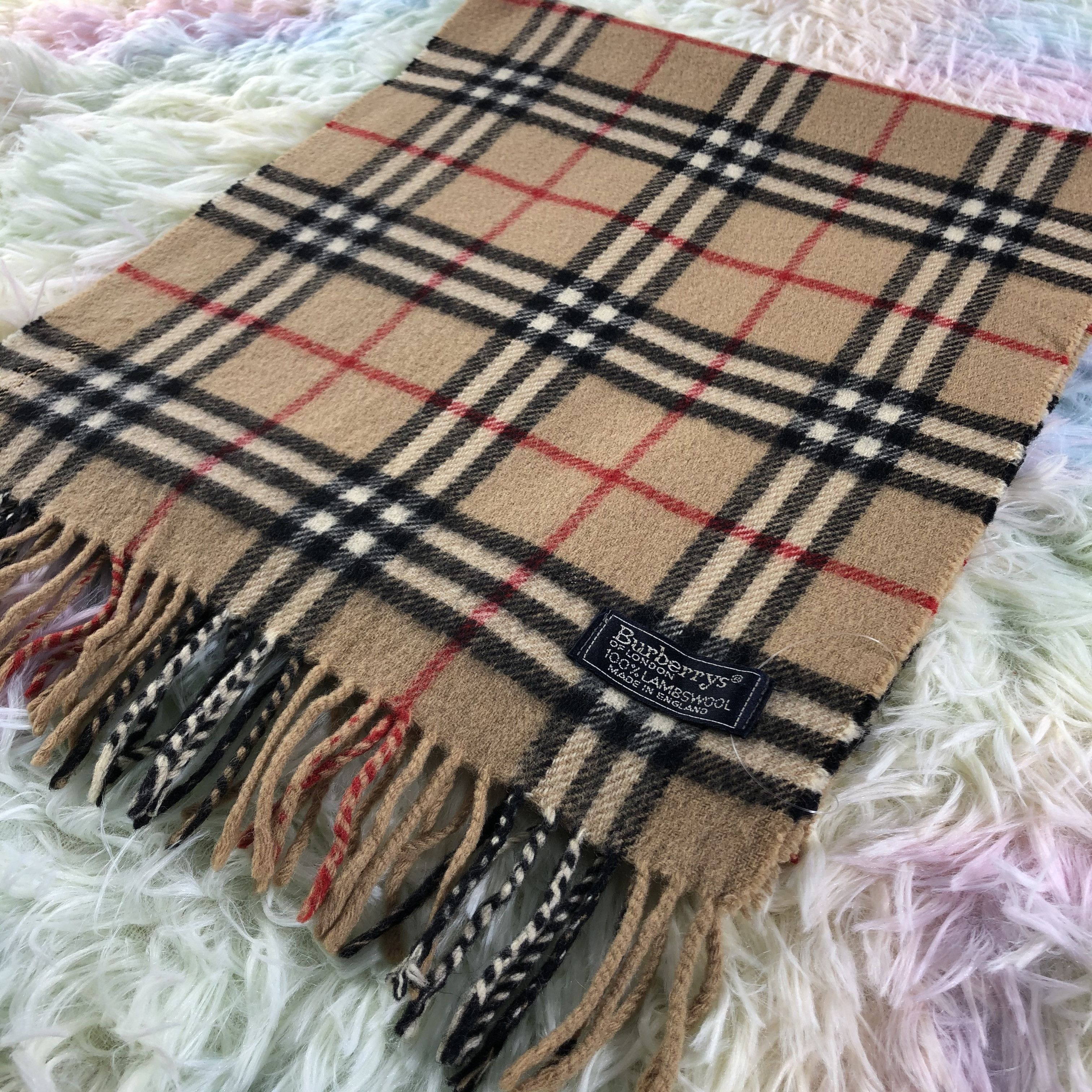 Burberry × Vintage Burberry Scarf / Muffler / Neckwear - KM504 Size ONE SIZE - 3 Thumbnail
