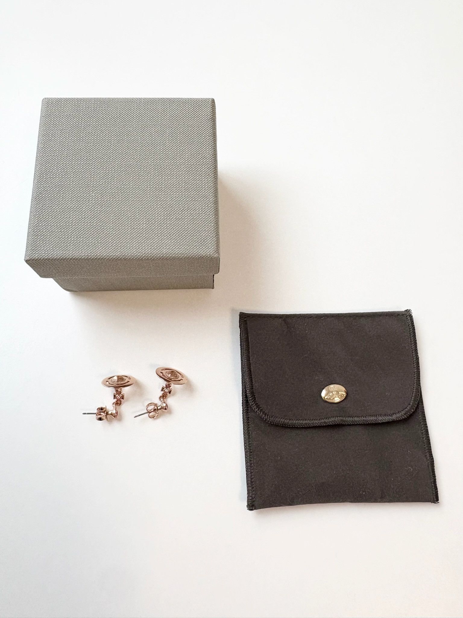 Vivienne Westwood Vivienne Westwood Rose Gold 3D Orb Earrings Size ONE SIZE - 5 Thumbnail