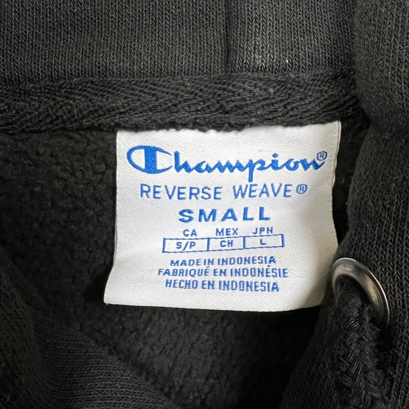 Champion × Vintage Champion Hoodie Small Reverse Weave Script Hooded Sweatshirt Size US S / EU 44-46 / 1 - 6 Thumbnail