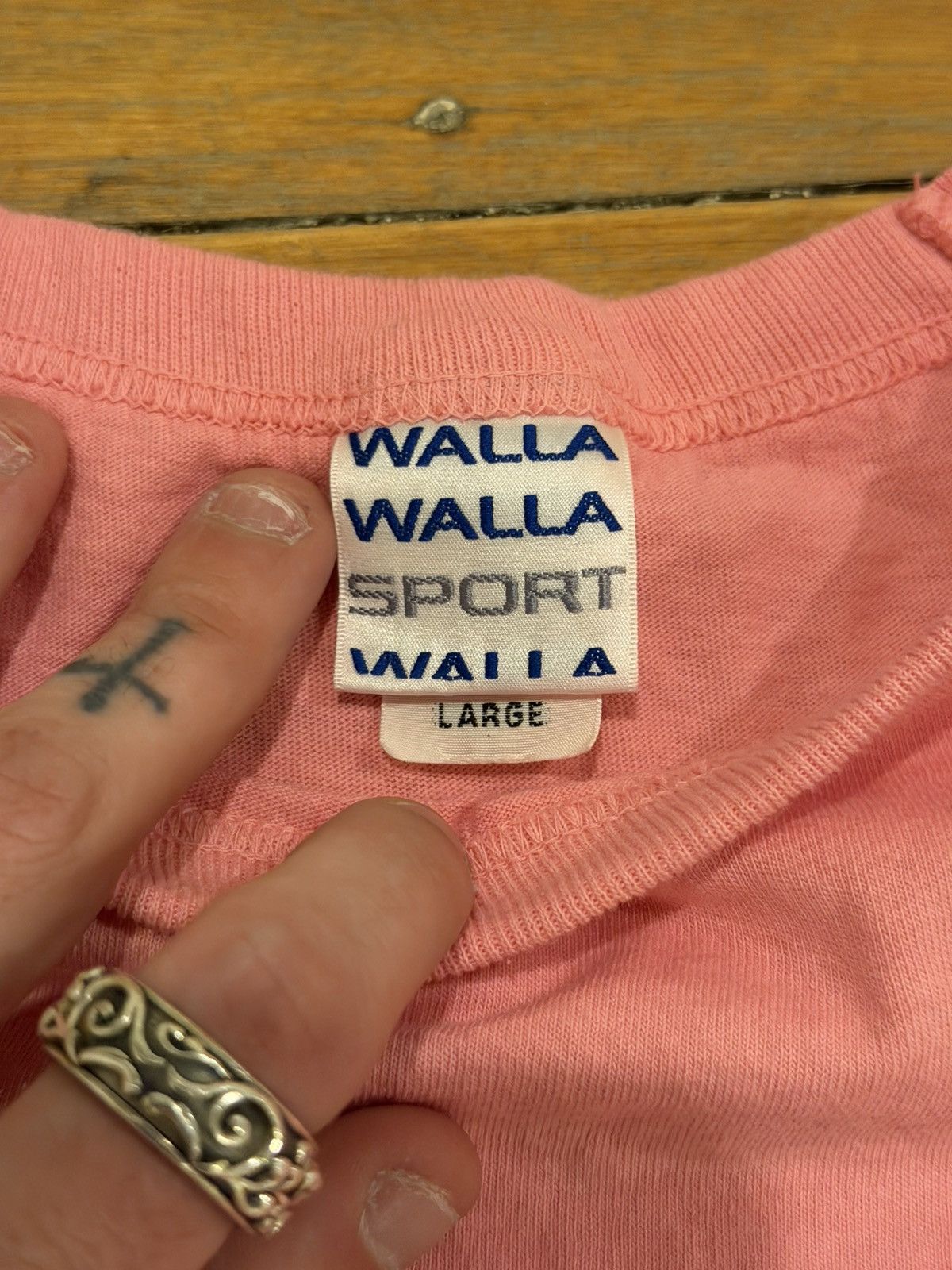 Kapital Walla Walla Japanese Raglan Long Sleeve Light Pink Size US L / EU 52-54 / 3 - 3 Thumbnail