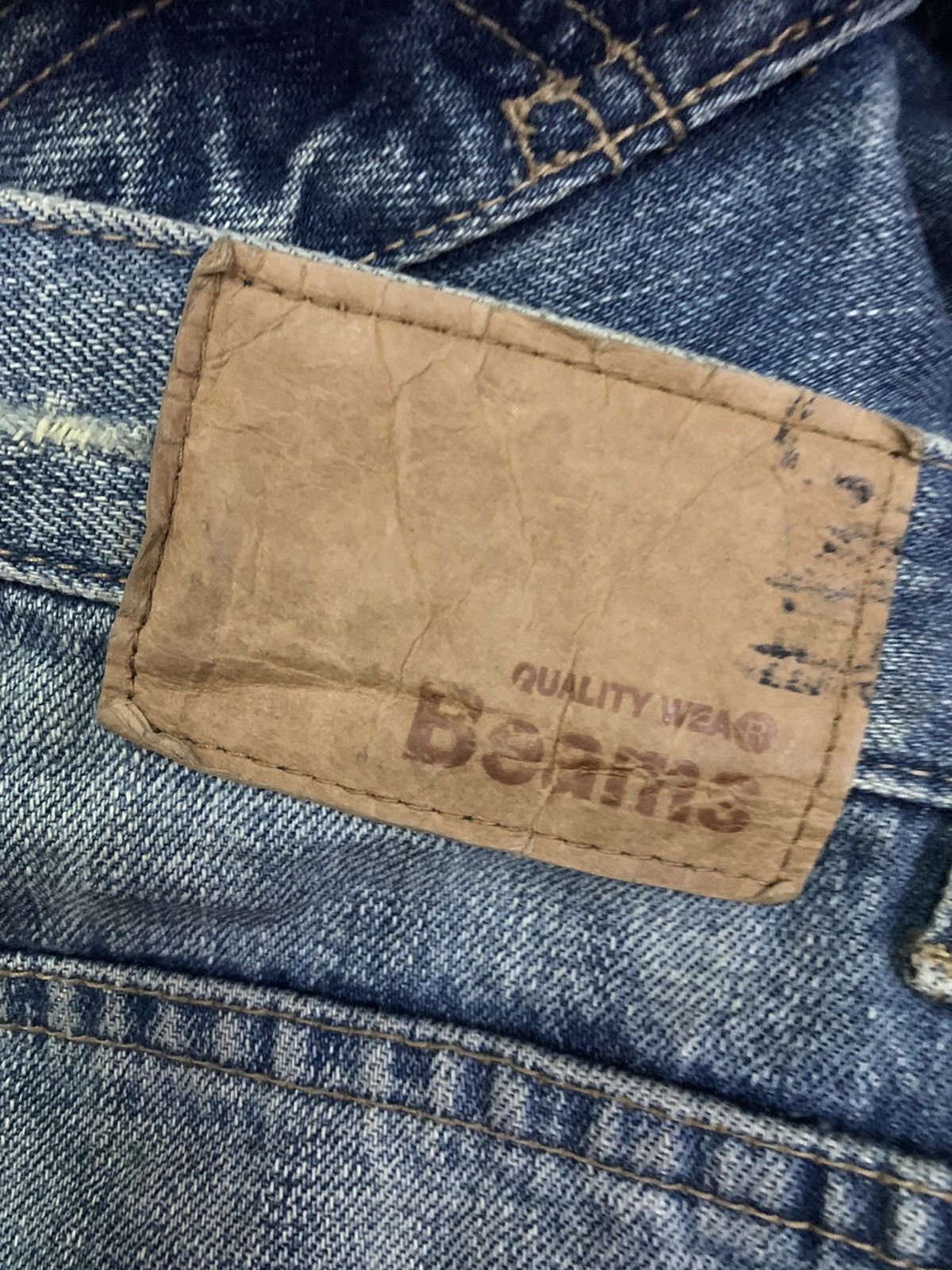 Beams Plus 💥Vintage Beams Plus Ripped Denim Size US 34 / EU 50 - 9 Thumbnail