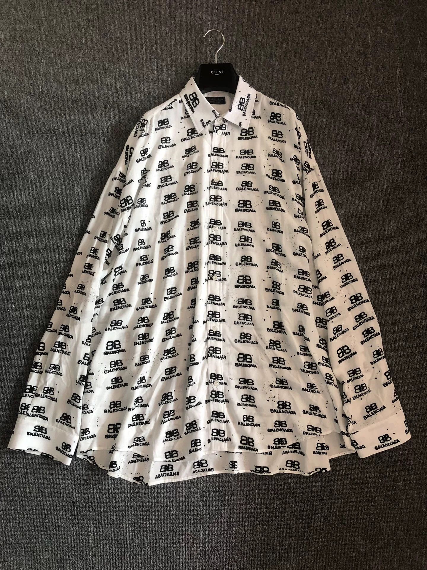 Balenciaga Balenciaga Double B Logo Shirt Size US M / EU 48-50 / 2 - 1 Thumbnail