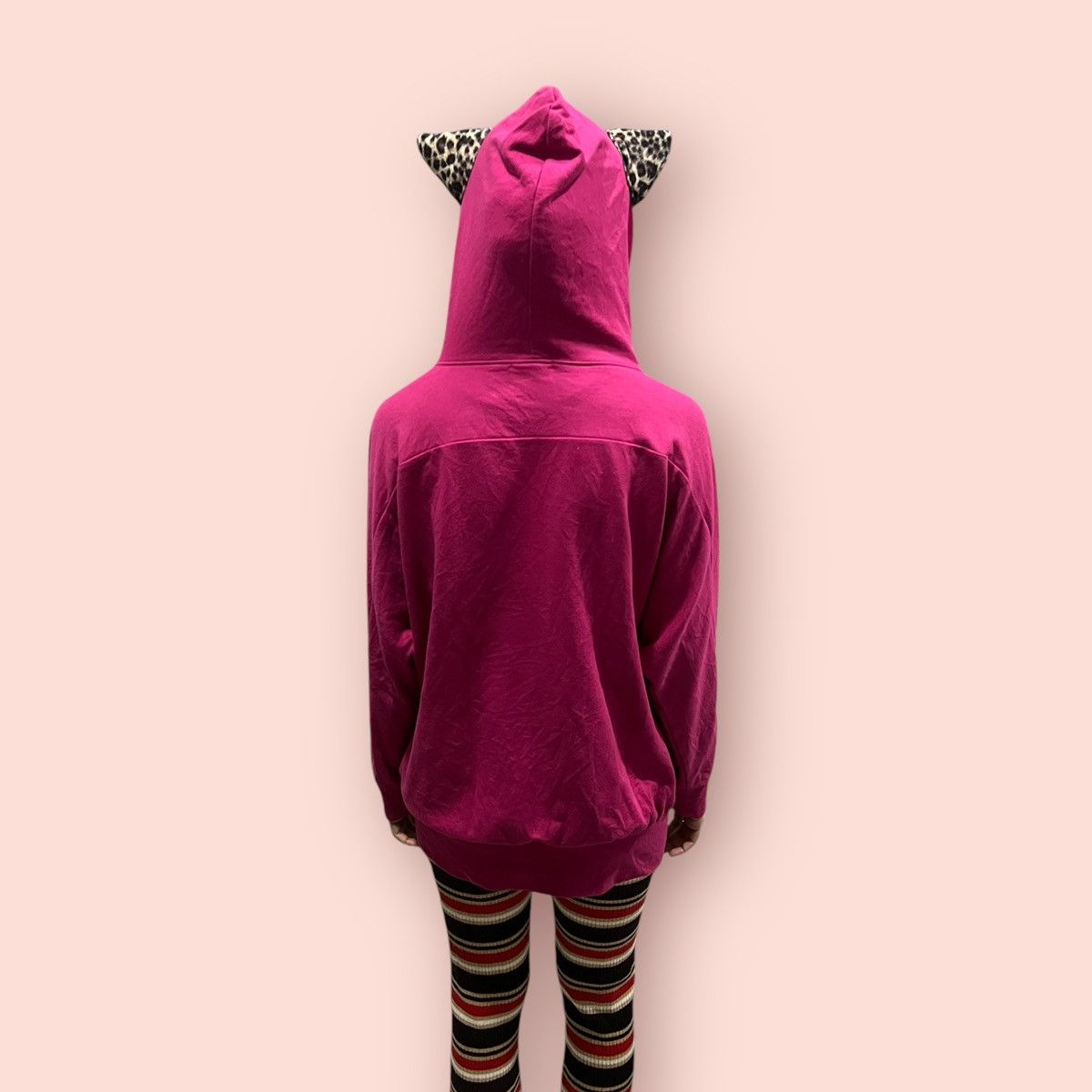 Japanese Brand VINTAGE COLZA JAPAN LEOPARD EARS HOODIE Size M / US 6-8 / IT 42-44 - 11 Thumbnail