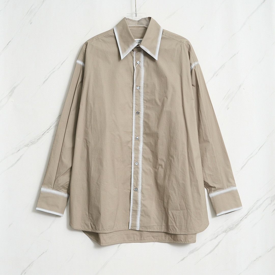 MM6 MM6 Unisex Minimalist Stripe Long-Sleeve Shirt Size US S / EU 44-46 / 1 - 1 Thumbnail
