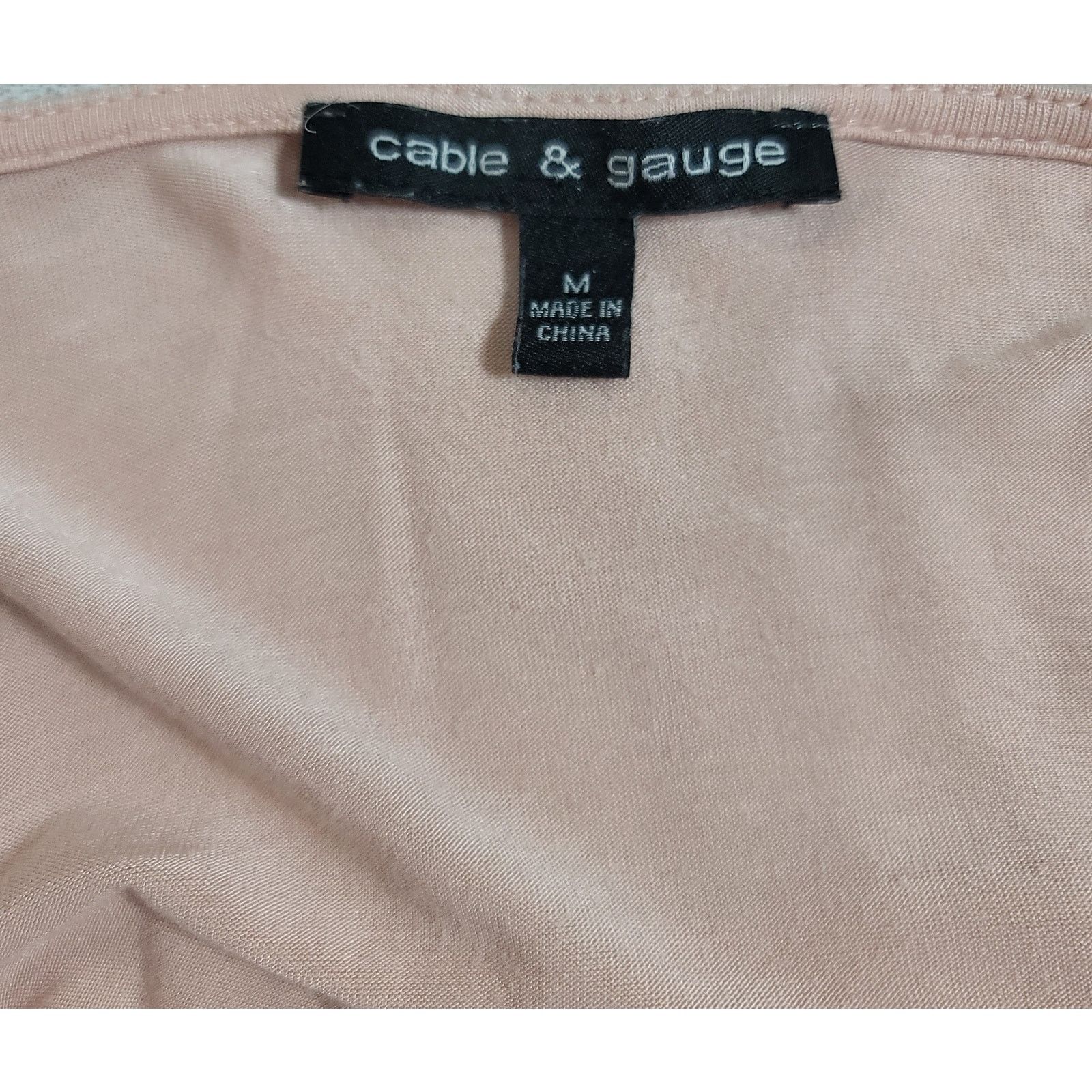 Other Cable & Gauge Dusty Rose Tie Front Shirt Medium Size M / US 6-8 / IT 42-44 - 5 Thumbnail