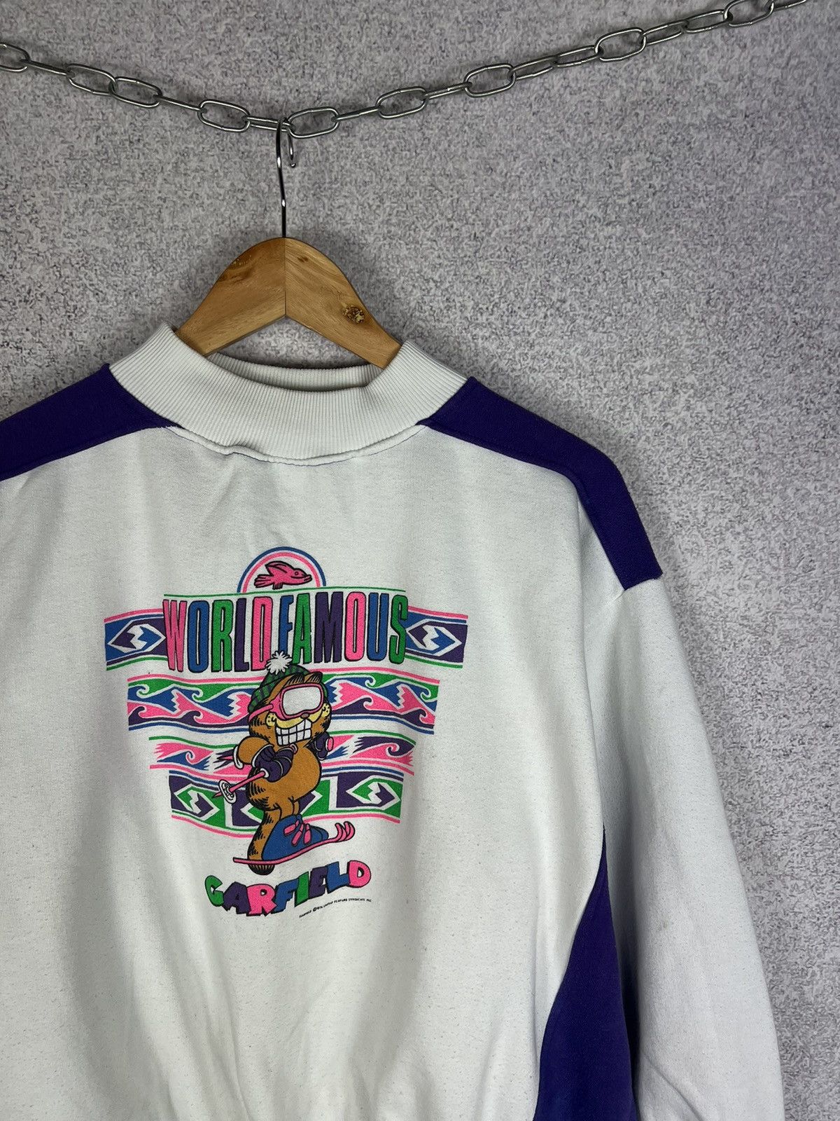 Band Tees Vintage Garfield 1978 World Famous Movie Sweatshirt 70s Size US M / EU 48-50 / 2 - 2 Thumbnail