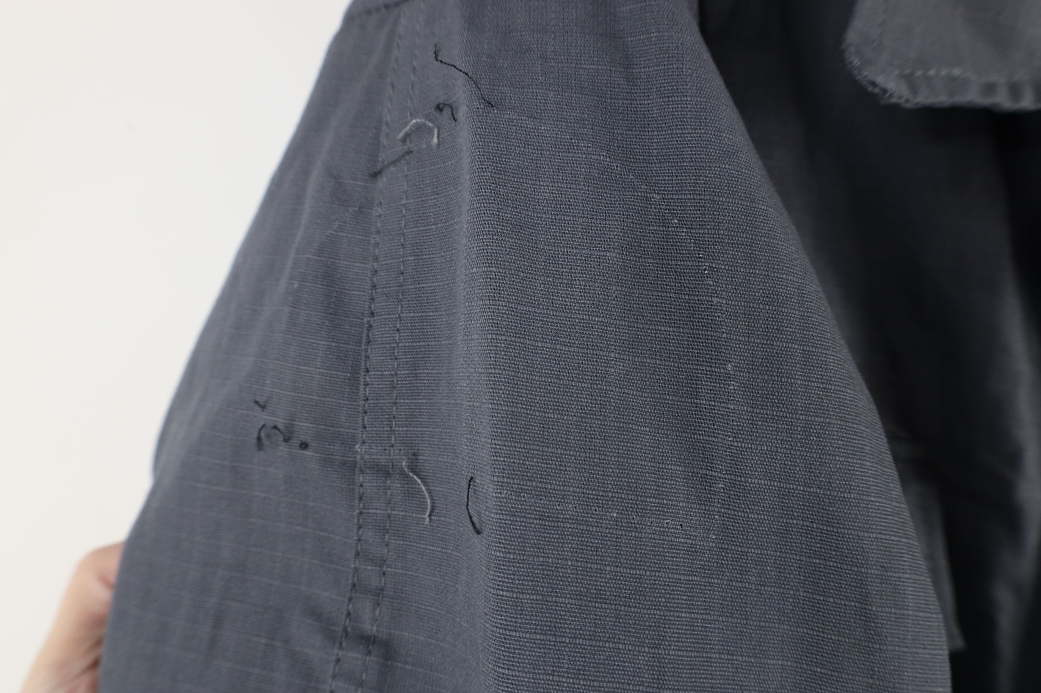 Vintage Vintage 90s Military Ripstop Tactical Button Shirt Gray USA Size US XL / EU 56 / 4 - 6 Thumbnail