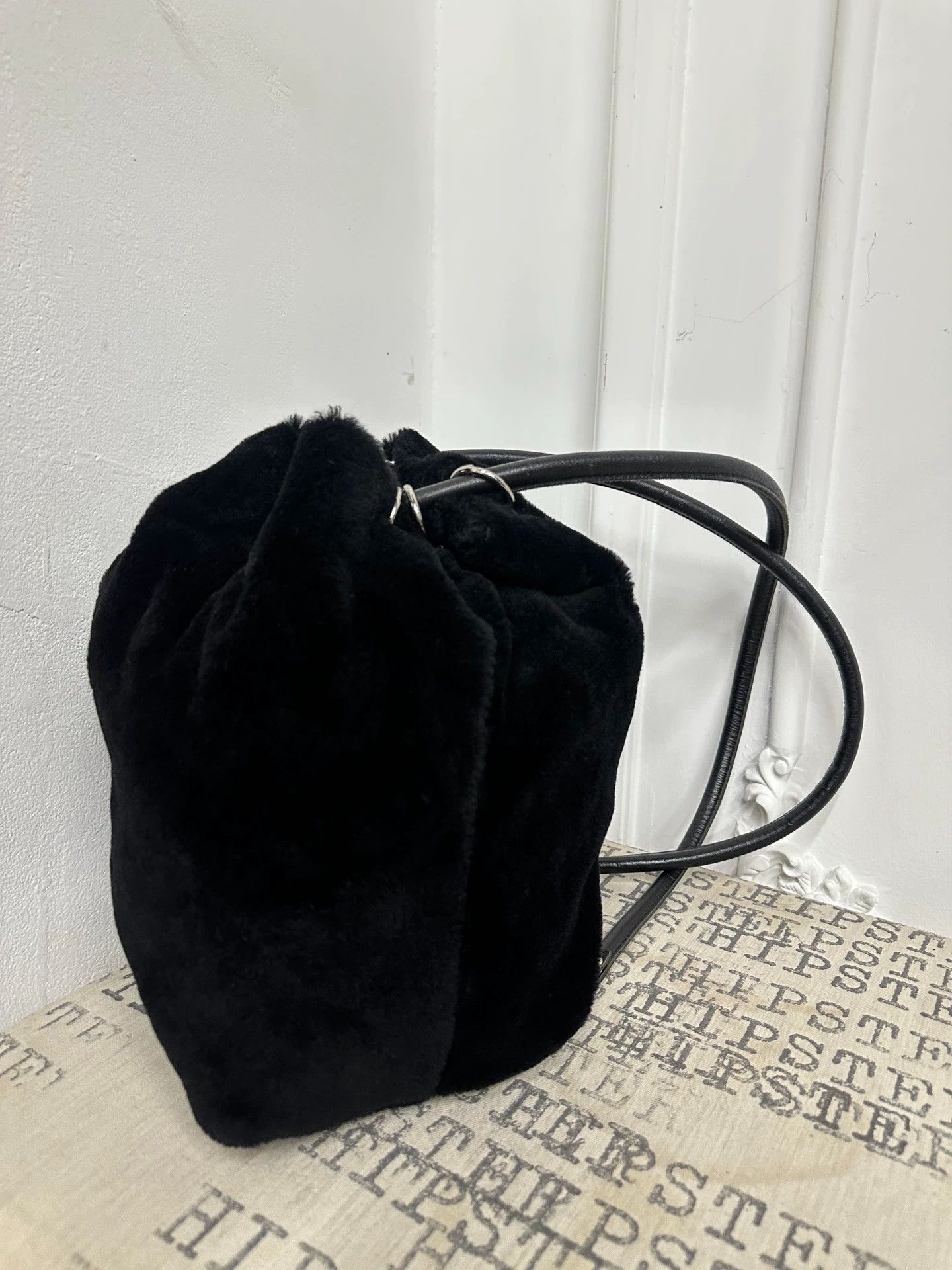 Yohji Yamamoto Yohji Yamamoto Y's Fur Drawstring Shoulder Bag Size ONE SIZE - 5 Thumbnail