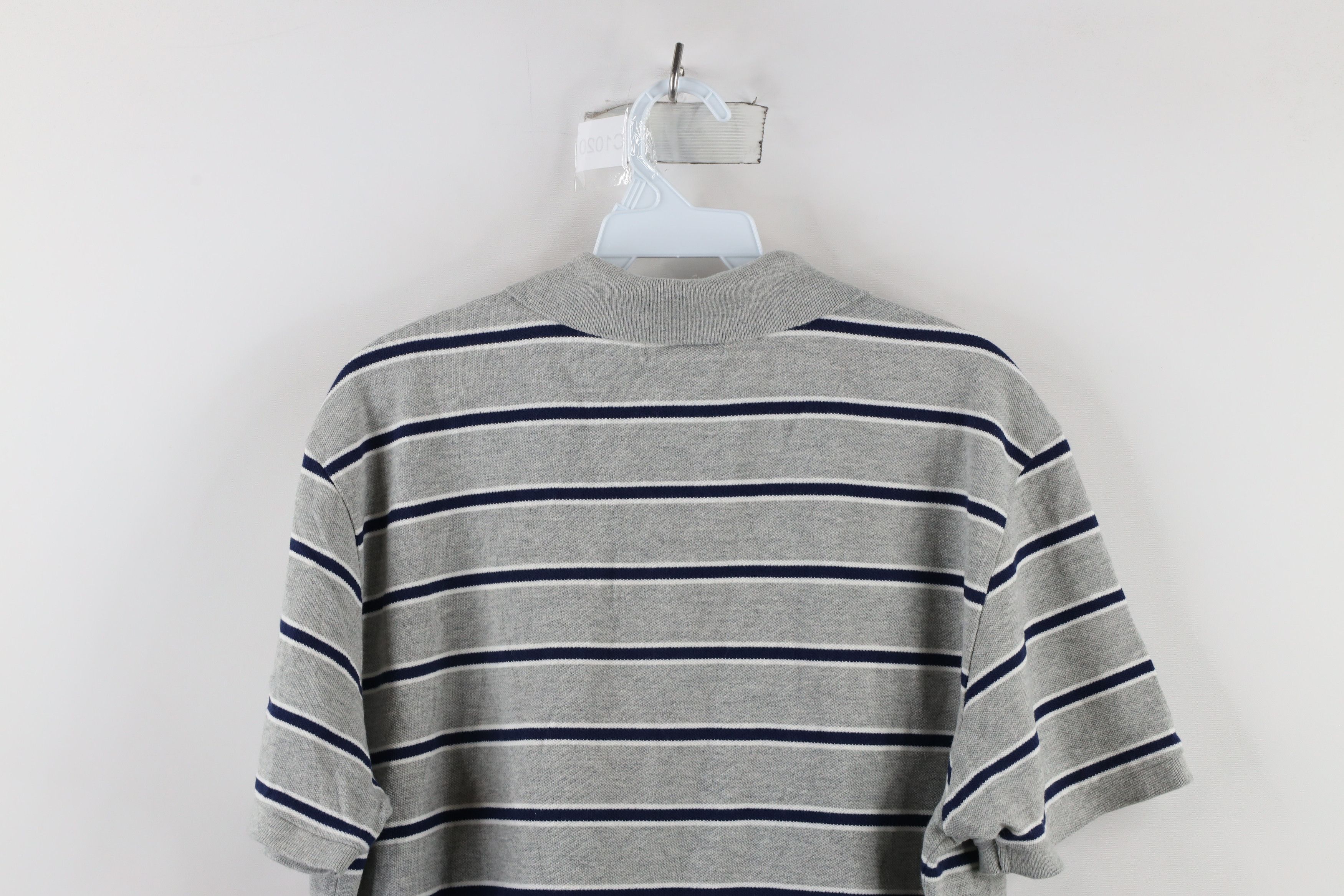 Ralph Lauren × Vintage Vintage 90s Ralph Lauren Flag Collared Golf Polo Shirt Gray Size US XL / EU 56 / 4 - 7 Thumbnail