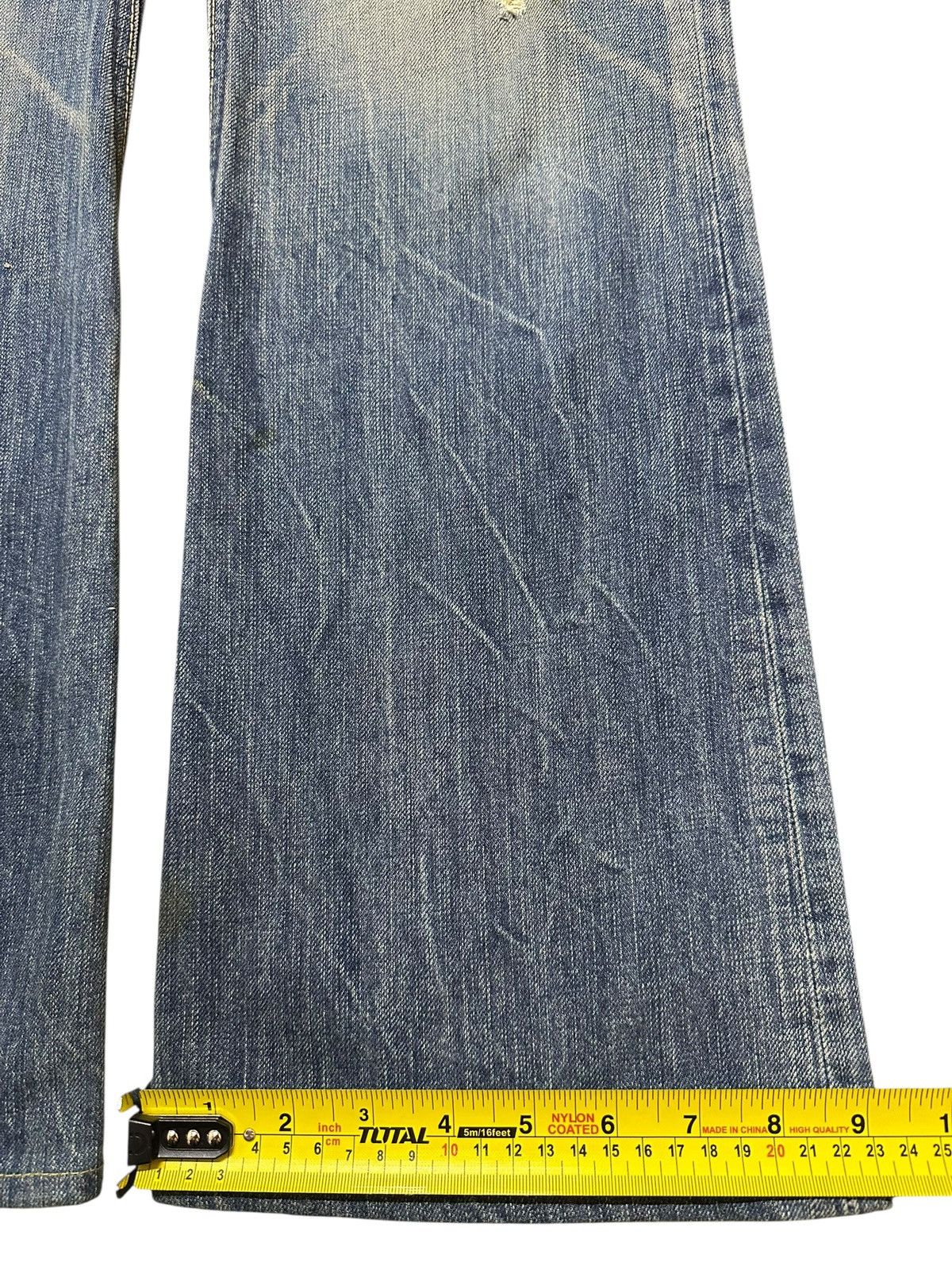 Edwin Vintage Edwin Blue Trip Faded Thunder Wash Wide Leg Jeans Size US 32 / EU 48 - 17 Thumbnail