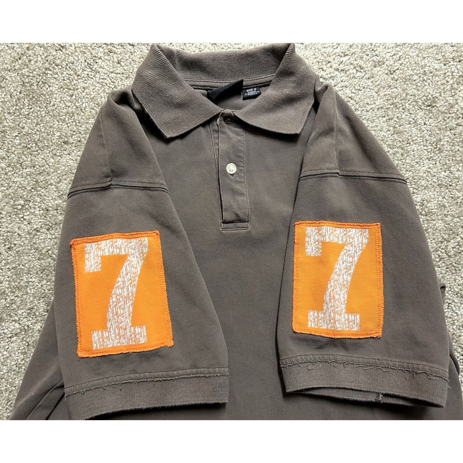 Helly Hansen VINTAGE Helly Hansen Polo Mens L Brown Nautical Double-Sided Racing 77 Shirt Size US L / EU 52-54 / 3 - 4 Thumbnail