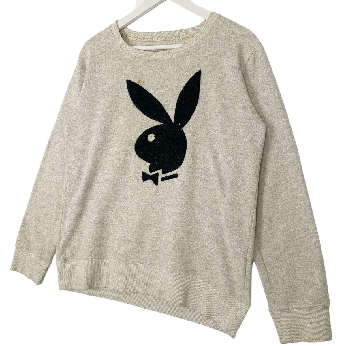 Vintage Vintage Playboy Sweatshirt Crewneck Gray Big Logo Size L Size US L / EU 52-54 / 3 - 2 Thumbnail