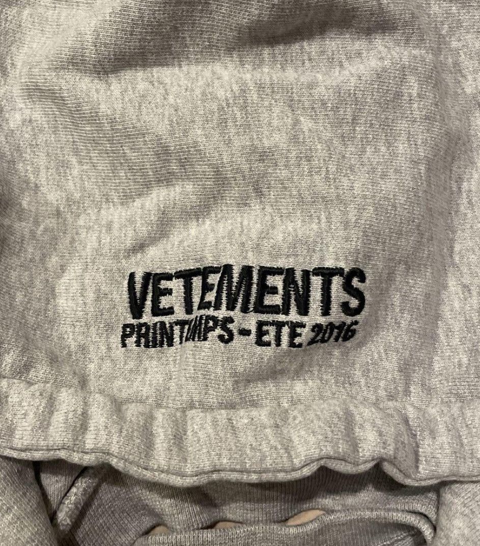 Vetements Vetements Champion SS16 Reversible Hoodie Size US S / EU 44-46 / 1 - 5 Thumbnail