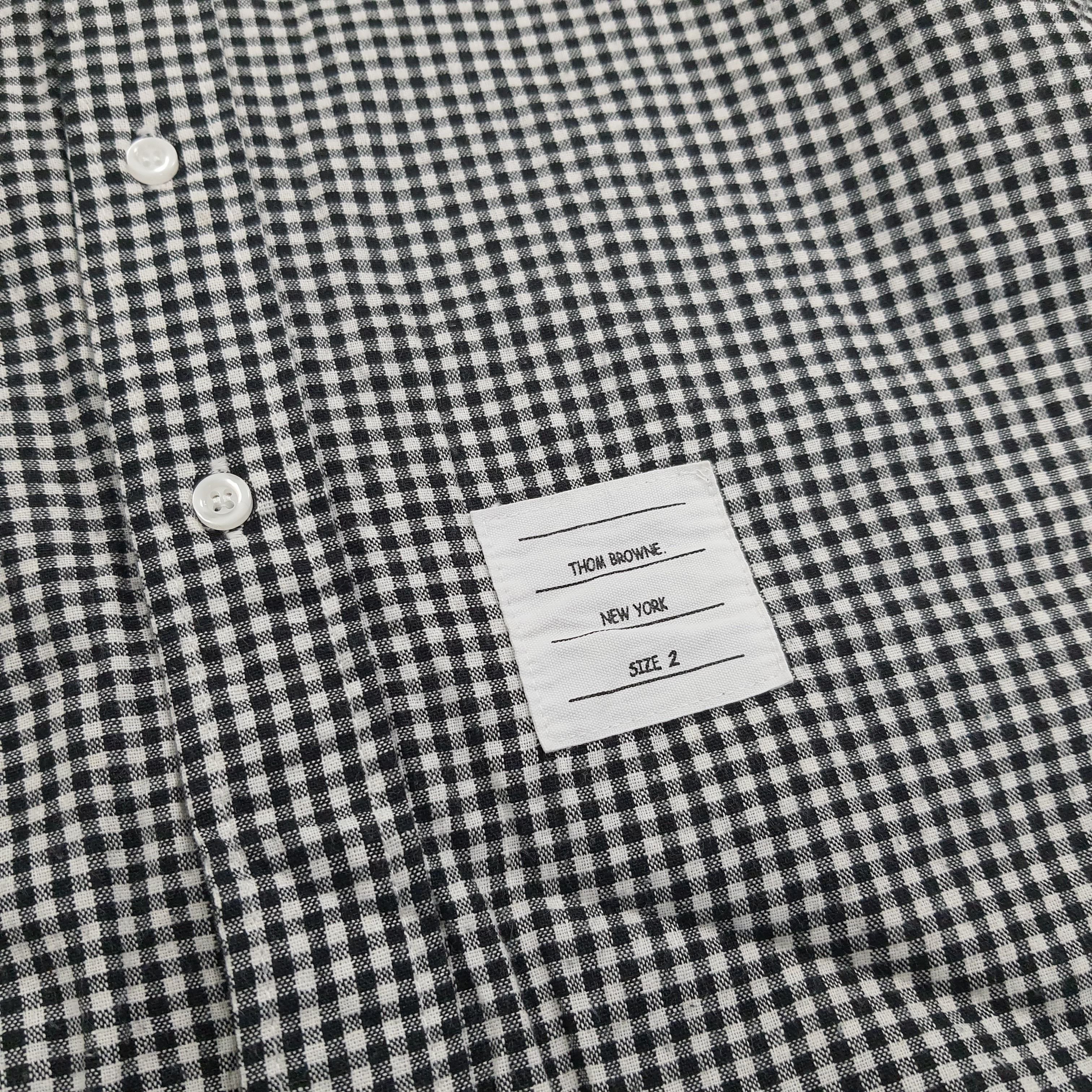 Designer × Vintage Vintage Thom Browne Box Design Button Up Shirt C104N29 Size US M / EU 48-50 / 2 - 5 Thumbnail
