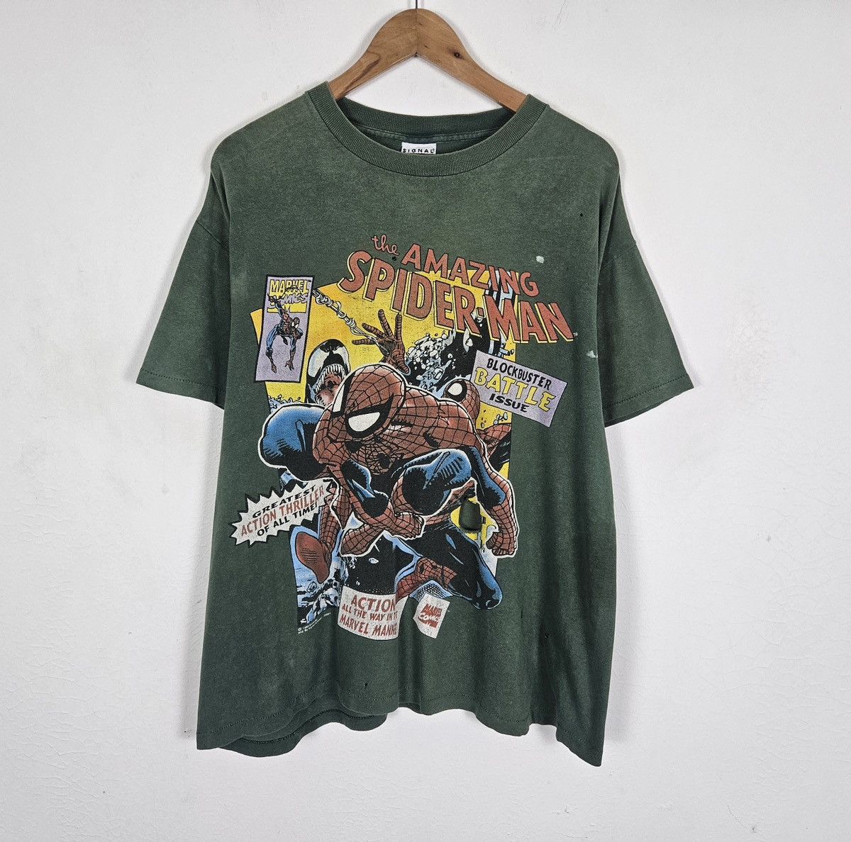 Vintage Vintage Amazing Spiderman Marvel Comic 90s Shirt Size US L / EU 52-54 / 3 - 2 Thumbnail