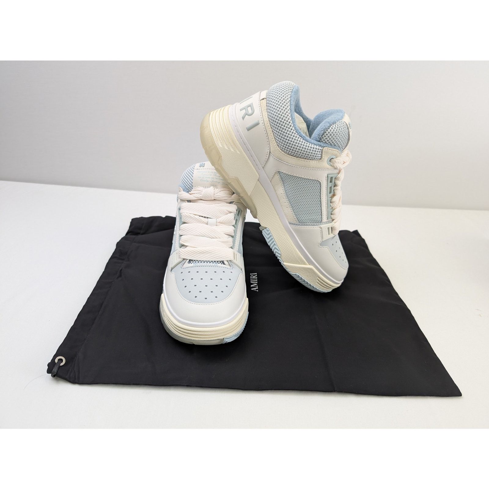 Amiri o1rshd1 MA-1 Sneakers in Ice Blue Size US 13 / EU 46 - 16 Thumbnail