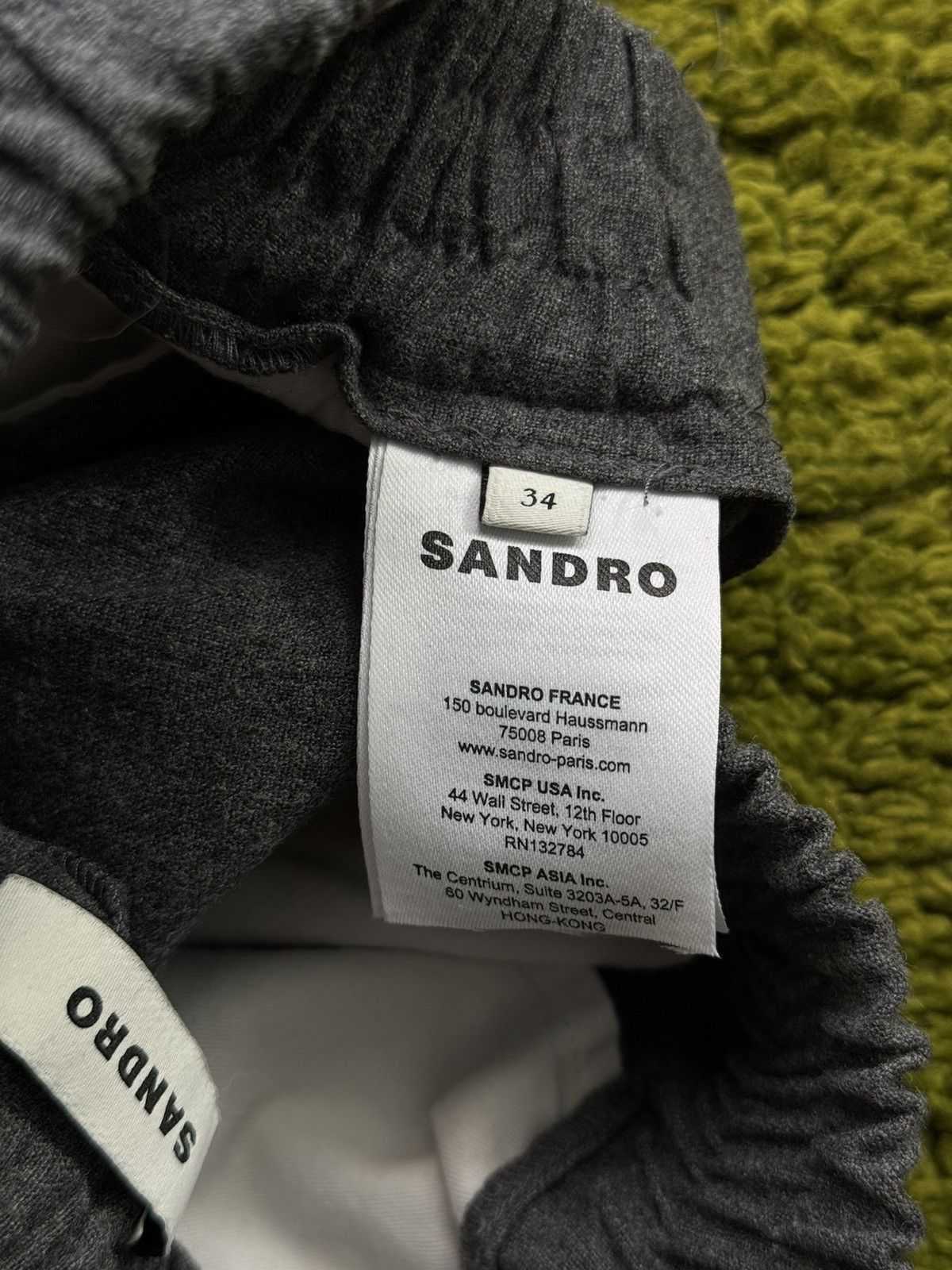 Sandro Sandro oldmoney wool linen blend wide leg joggers pants Size 25" / US 0 / IT 36 - 7 Thumbnail
