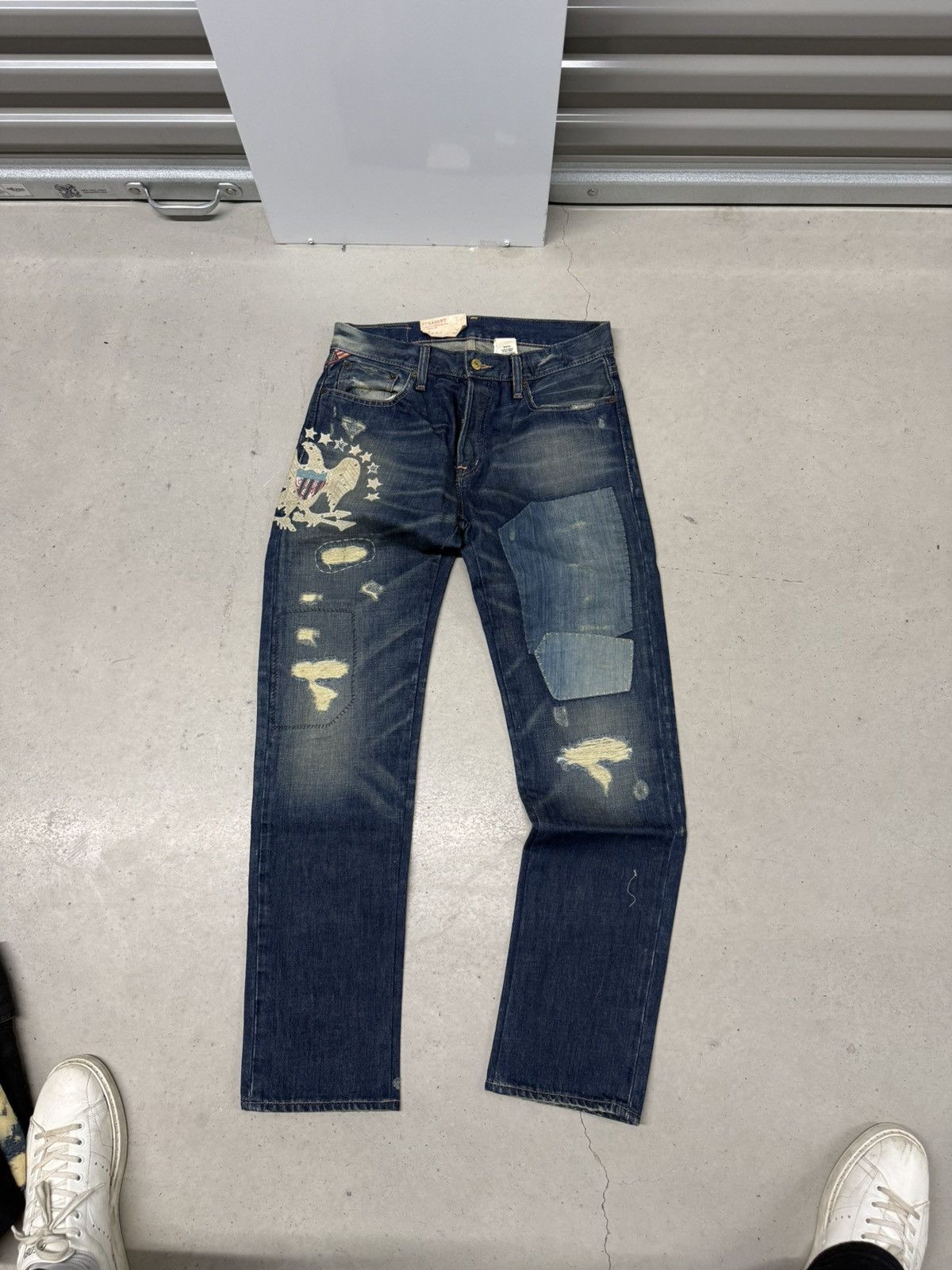 Denim & Supply Ralph Lauren Denim & Supply Ralph Lauren eagle patch patchwork distressed Size US 30 / EU 46 - 1 Thumbnail