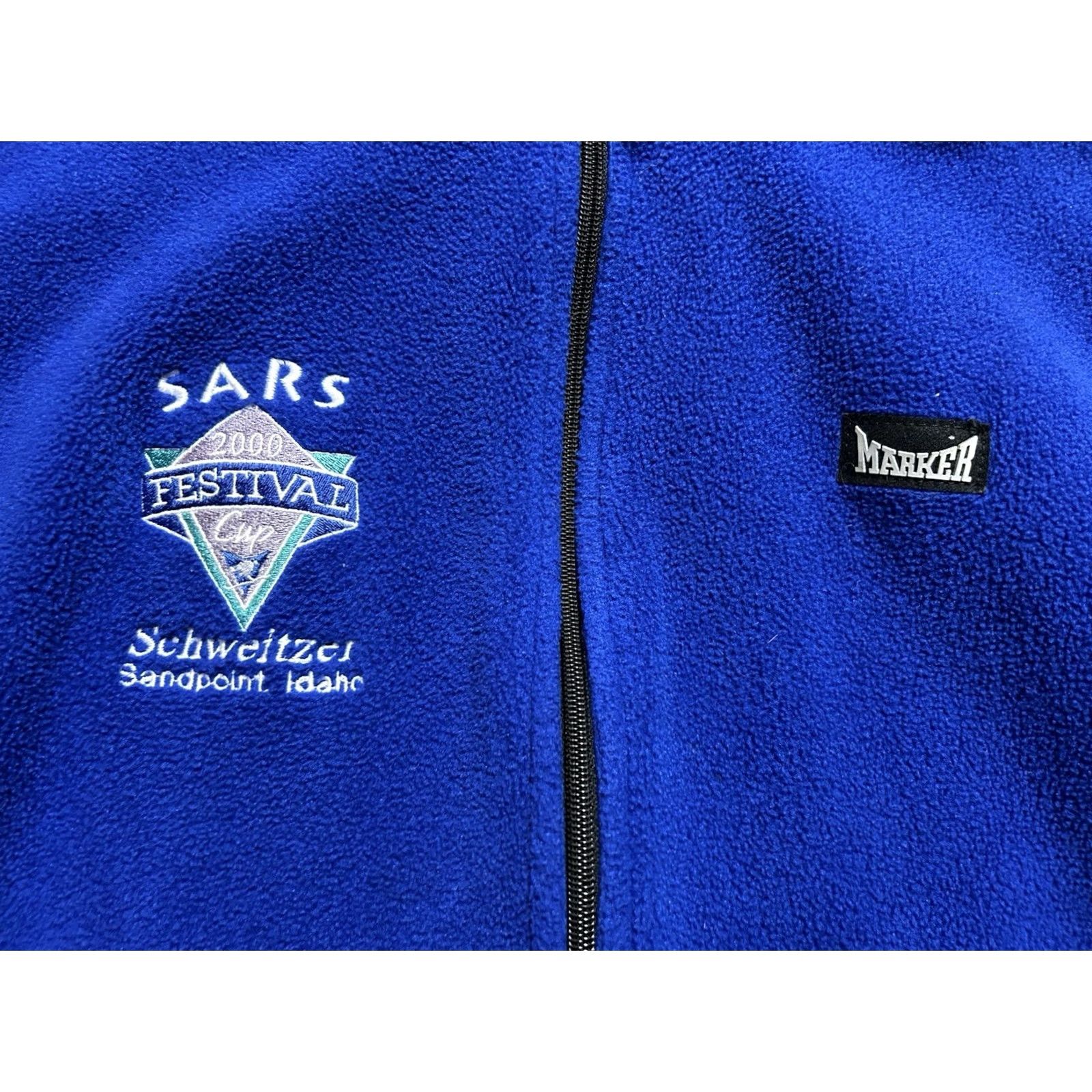 Vintage VINTAGE Marker Ski Vest Men’s M Blue 2000 Festival All Seasons Full Zip Mid-Length Size US M / EU 48-50 / 2 - 3 Thumbnail