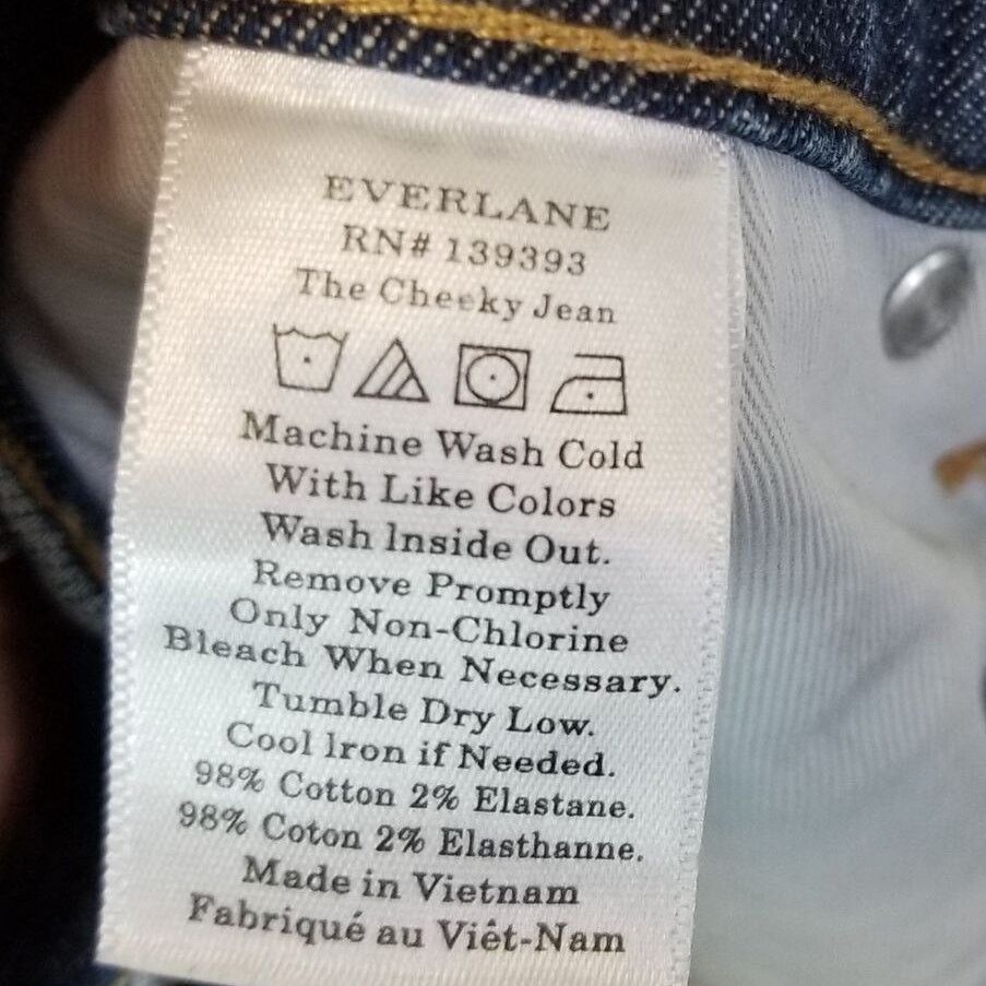 Everlane Everlane Womens The Cheeky Jeans Sz 24R Mid Rise Straight Le Size 25" / US 0 / IT 36 - 6 Thumbnail