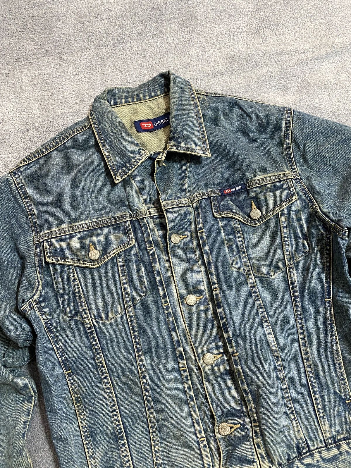 Diesel Vintage Diesel industry denim jacket japanese style Y2k Size US M / EU 48-50 / 2 - 8 Thumbnail