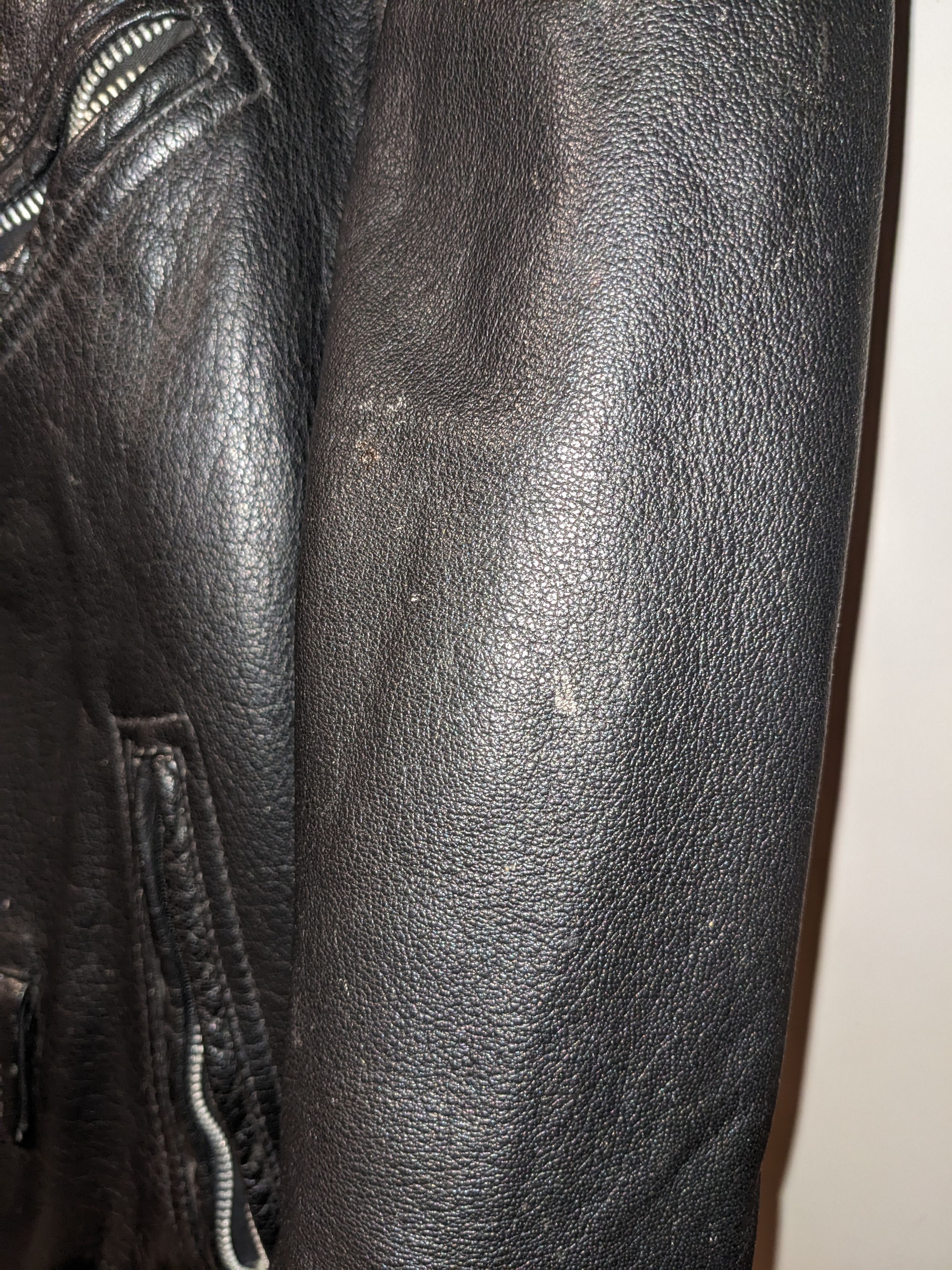 Vintage 90s Harley Davidson Motorcycle Tall Leather Jacket