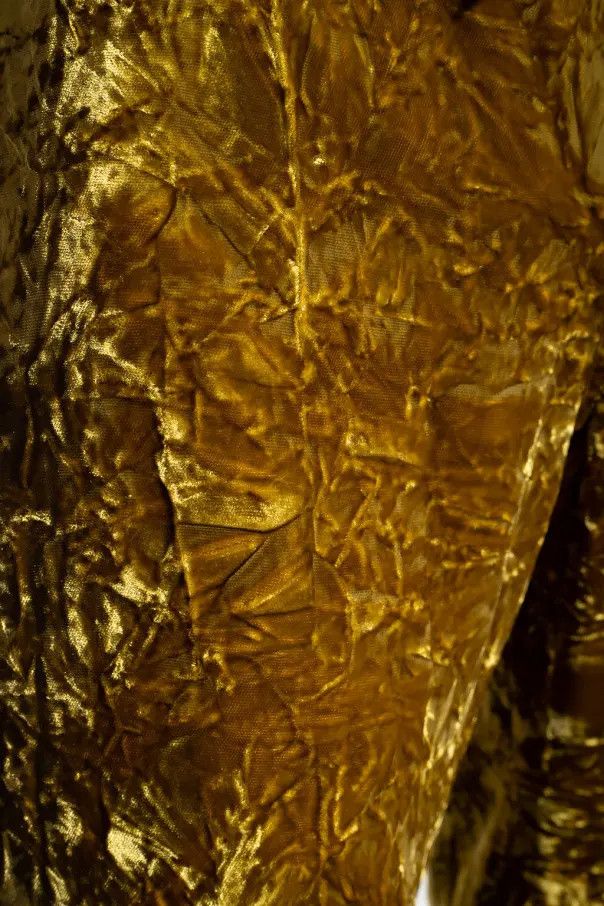 Saint Laurent Paris o1s1wg110924 Leggings in Velvet in Gold Size 25" / US 0 / IT 36 - 5 Thumbnail