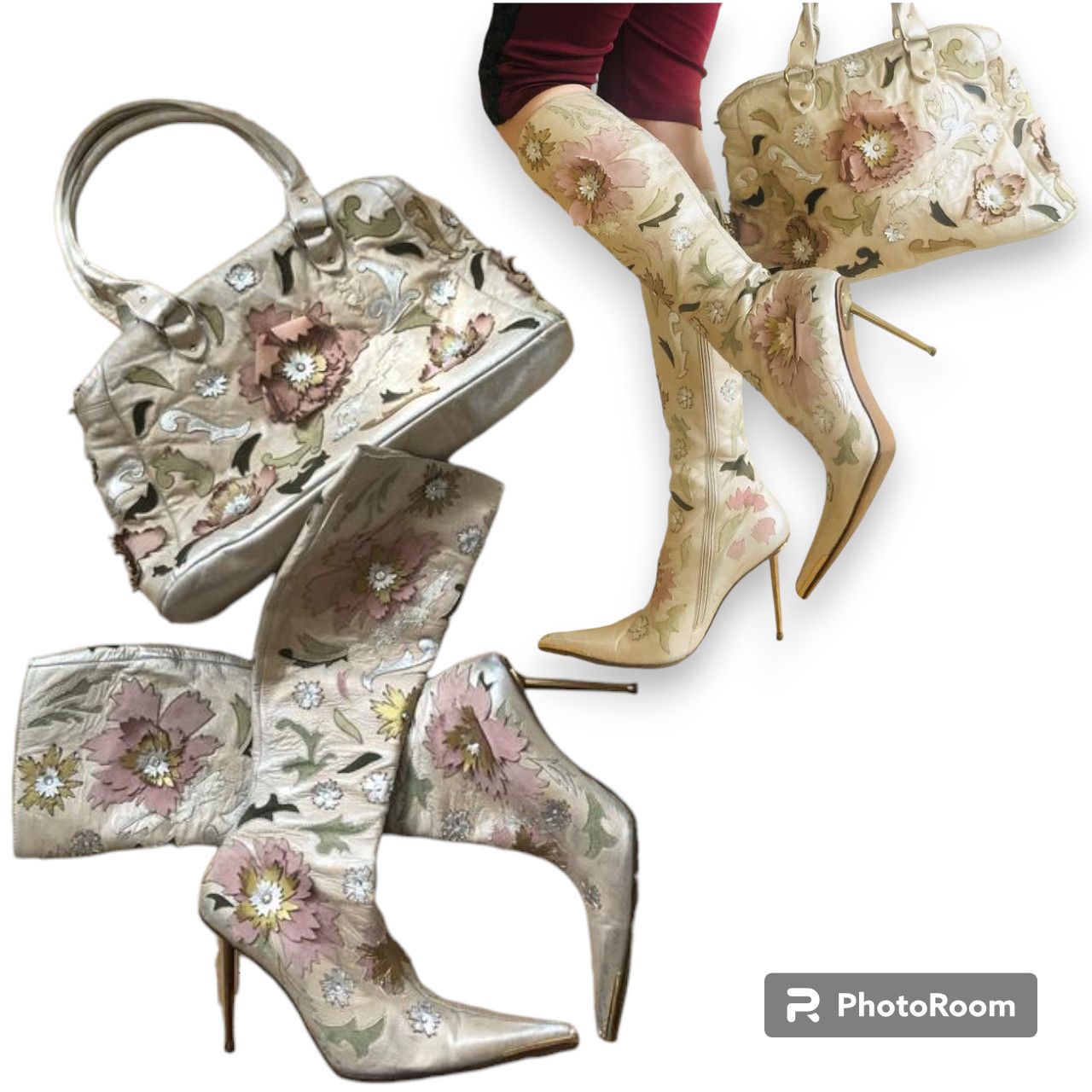 Designer Archival Designer Matching Set US sz 6.5 pointed toe boots Size US 6.5 / IT 36.5 - 1 Thumbnail