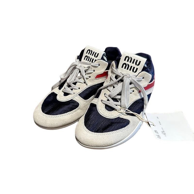 Miu Miu MIU MIU Suede Panel Sneakers it 37.5 Size US 7.5 / IT 37.5 - 1 Thumbnail