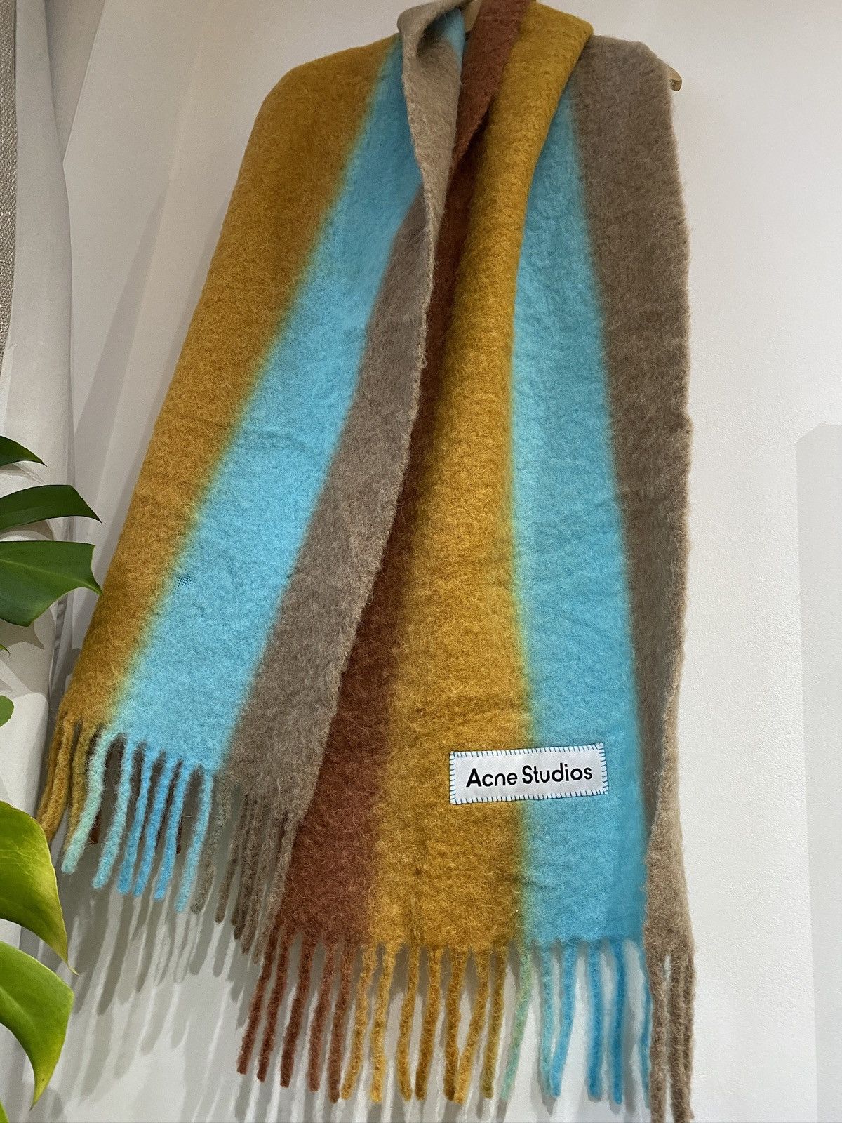 Acne Studios Acne Studios Gradient Striped Scarf Large Wool Alpaca Mohair Size ONE SIZE - 3 Thumbnail