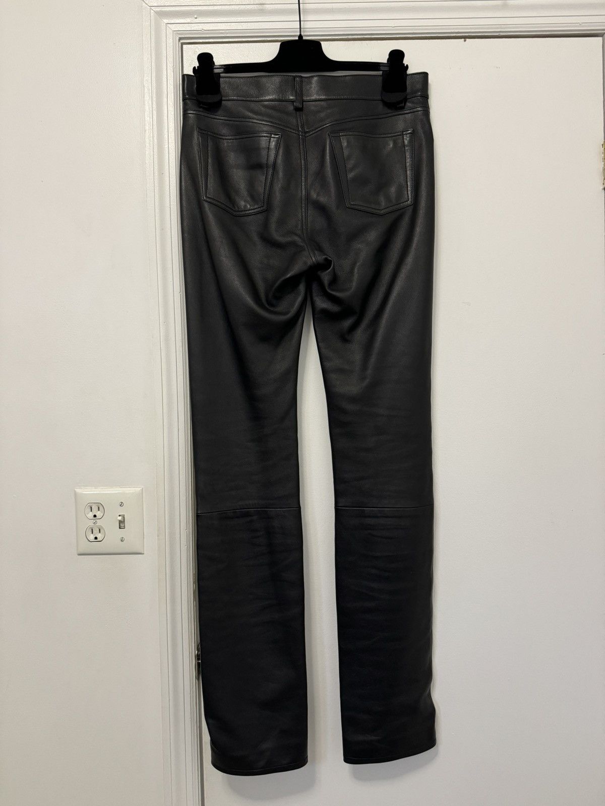 Balenciaga Balenciaga Silk Lined Leather Pants Size US 31 - 2 Thumbnail