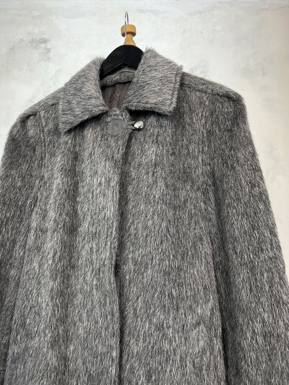 Vintage Luxus Lama Alpaca Gray Coat Jacket Size 38 M - L Size M / US 6-8 / IT 42-44 - 3 Thumbnail