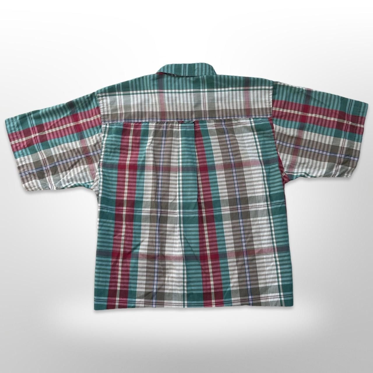 Van Heusen × Vintage Vintage Cropped Boxy Checkered Short Sleeve Button Up Shirt Size US M / EU 48-50 / 2 - 5 Thumbnail