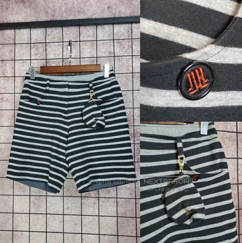 Lanvin Lanvin Striped Black Cotton Blend Casual Shorts . Size 26" / US 2 / IT 38 - 1 Thumbnail