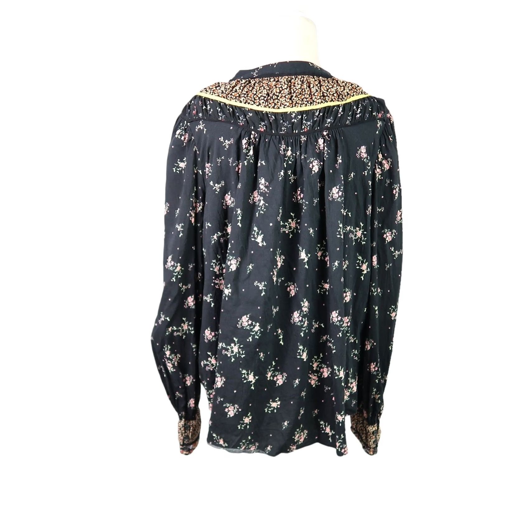Free People Free People Paloma floral print black peasant blouse flowy top M Womens Size M / US 6-8 / IT 42-44 - 5 Thumbnail